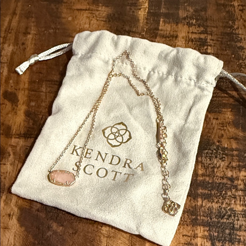 Kendra Scott Rose Gold and Pink Necklace